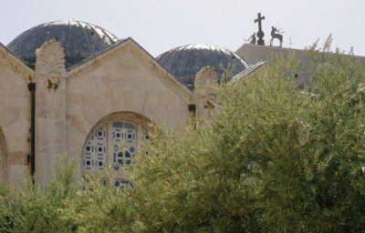 The Garden of Gethsemane atop the Mount of Olives