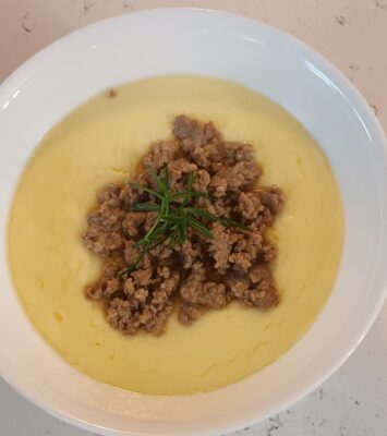 Chinese Steamed Egg with Ground Pork