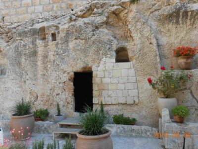 Window on the empty tomb